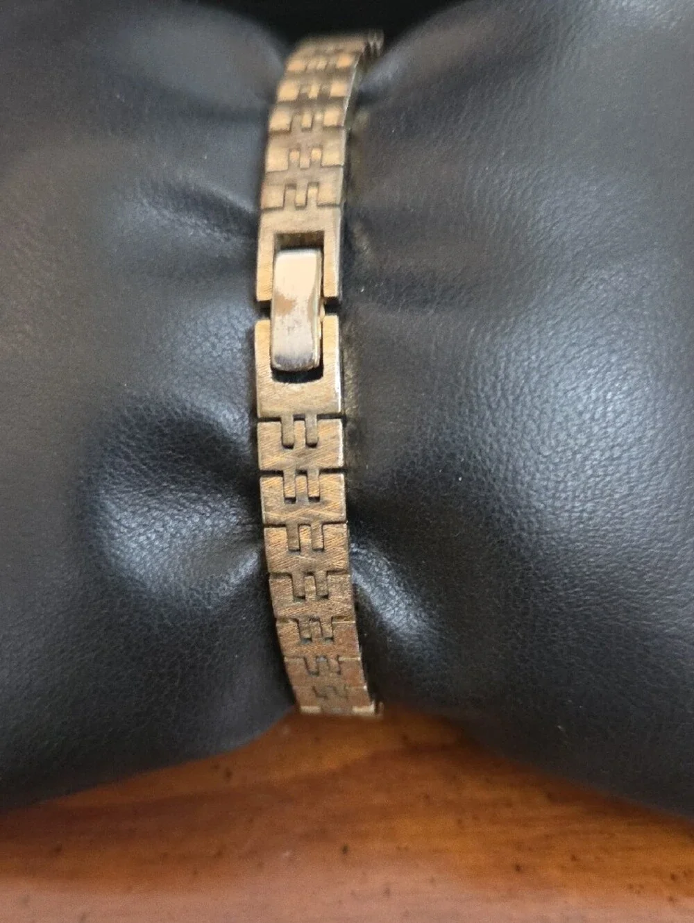 Seiko Gold Tone Watch with Light Champagne Dial